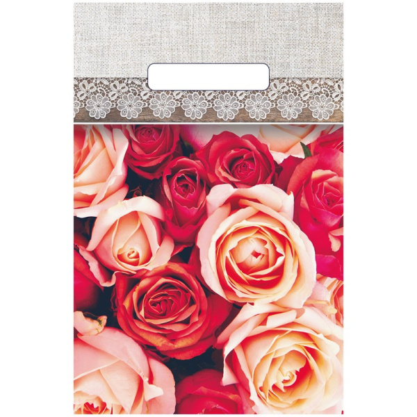 Пакет подарочный крафт «С 8 марта», тюльпаны 12 х 21 х 9 см (10453795)