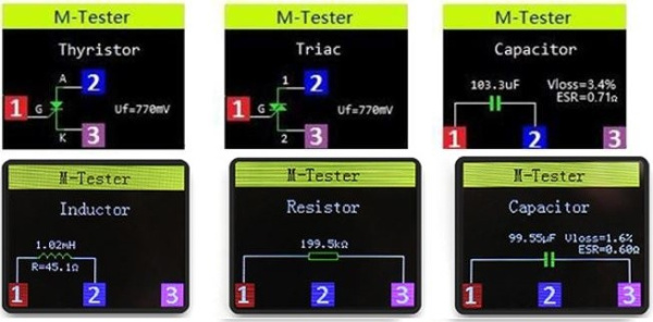 Тестер компонентов LCR-TC1, встроенный аккумулятор