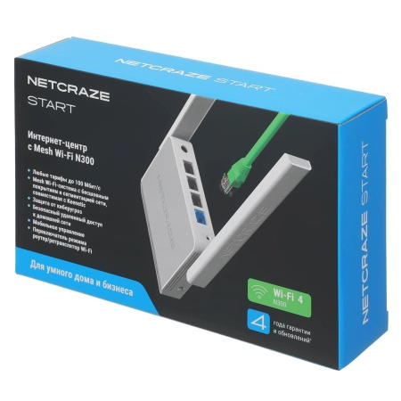Маршрутизатор Netcraze Start (NC-1112) 802.11n 300_Mbps 4xLAN
