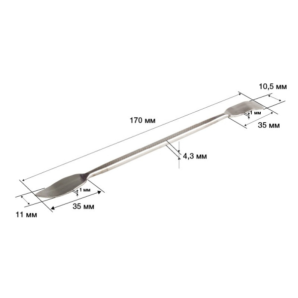 Спуджер (лопатка) 170мм, Rexant 12-4336, металл, широкий