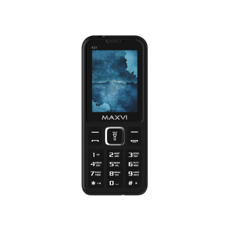 Сотовый Maxvi K21 Black 2sim/2.4"/320*240/microSD/0.5МП/Bt/1400мАч/моноблок