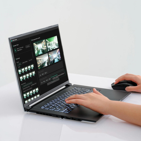 Ноутбук Gigabyte Aero X16 1VH Ryzen AI 7 350 16Gb SSD512Gb NVIDIA GeForce RTX 5060 8Gb 16" IPS QHD+ (2560x1600) без ОС black WiFi BT Cam (1VH93KZC93AD)