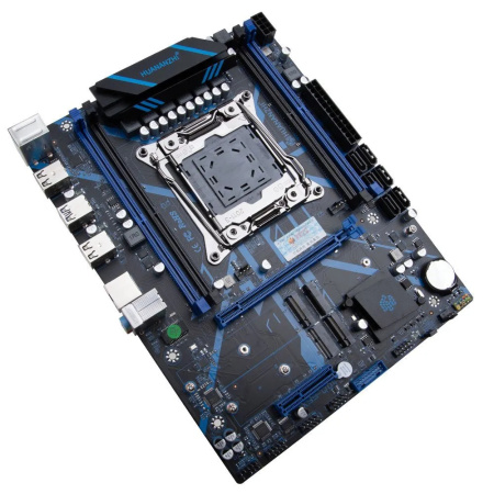 Мат.плата S2011V3 Huananzhi X99-QD4 3.0 с процессором Xeon E5-2680v3 (mATX,4DDR4,PCI-E,3M.2,M.2 для WiFi,PC2400,CPU TDP 120Вт)