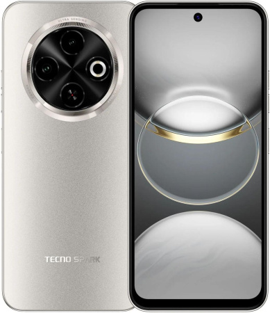 Смартфон Tecno SPARK 30C 6Гб 128Гб Titanium Gold 6.67", IPS, 1600*720, 6*1.8+2*2ГГц, 50+0.08Мп, 8Мп, 4G, NFC, 5000мАч, And 13