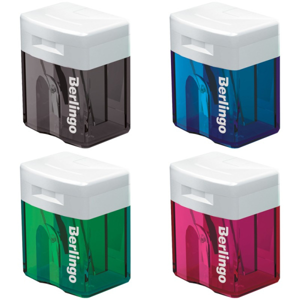 Точилка Berlingo "Perfect" 1 отверстие, контейнер (BBp_10039)