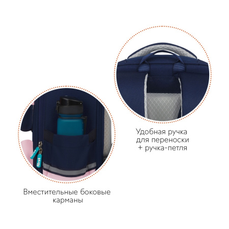 Ранец Forst F-Style "Pink" 38*26,5*16см, 1 отделение FT-RY-032401